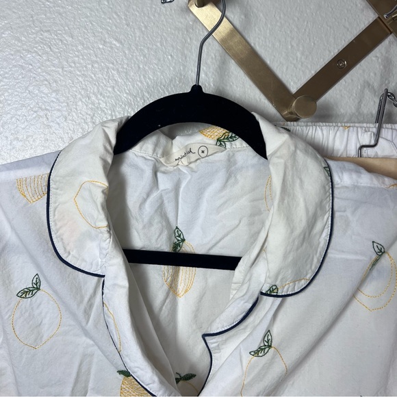 Printfresh Lemon Drop 🍋 Embroidered Long Pajama Set - Picture 4 of 12